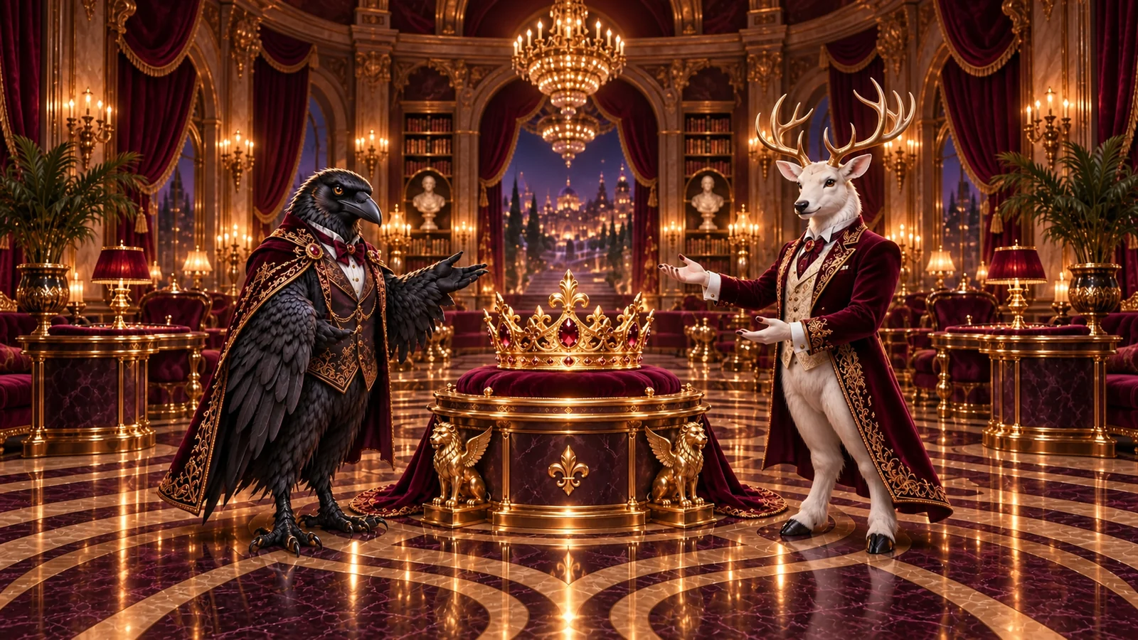 Personajes de Bizzo Casino en una escena temática